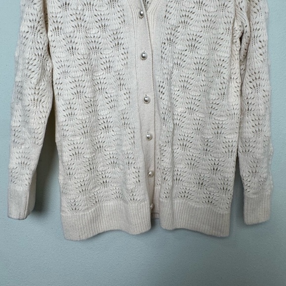 Hill House The Simple Cardigan Sweater 100% Merino Wool in Cream Size L/XL - Picture 6 of 11